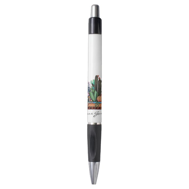 Stylo Cute Watercolor Cactus Garden (Devant (Vertical))