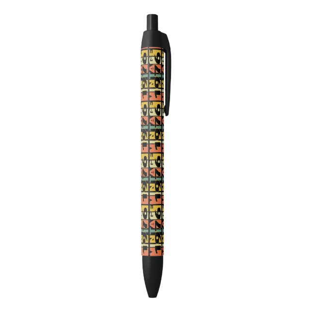 Stylo d'anniversaire vintage 1976 (Bas (Vertical))
