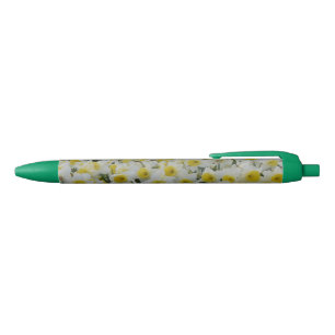 Stylo de champ de jonquilles blanches
