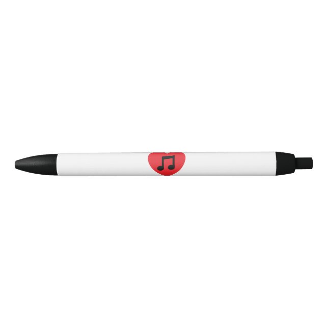Stylo de coeur de note de musique (Devant)