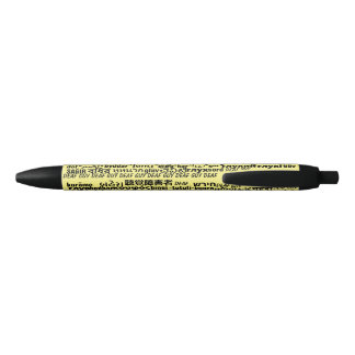 Stylo de Deafenition en jaune