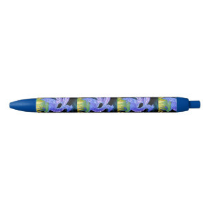 Stylo de dragon bleu