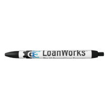 Stylo de l'entreprise LoanWorks - noir ou bleu