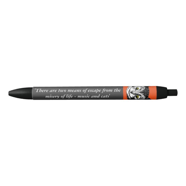 Stylo de musique et de citation d'art de chat de (Devant)
