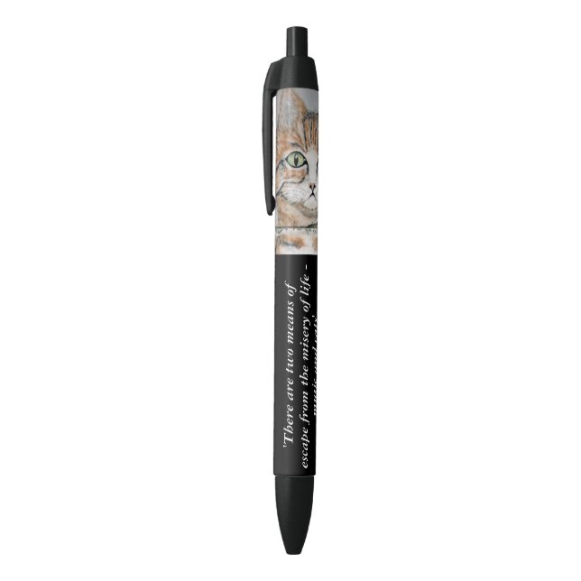 Stylo de musique et de citation de chats (Haut (Vertical))