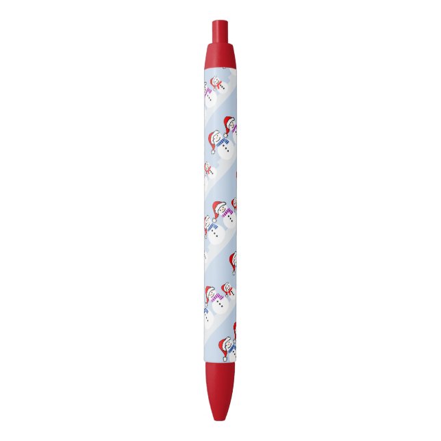 Stylo de Noël de la famille Snowman (devant Vertical)