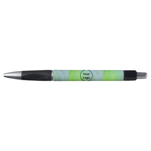 Stylo Dégradé bleu et vert texturé (Devant)