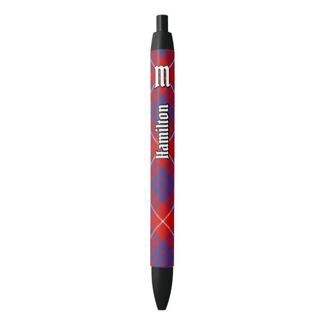 Stylo d'encre Clan Hamilton Red Tartan (devant Vertical)