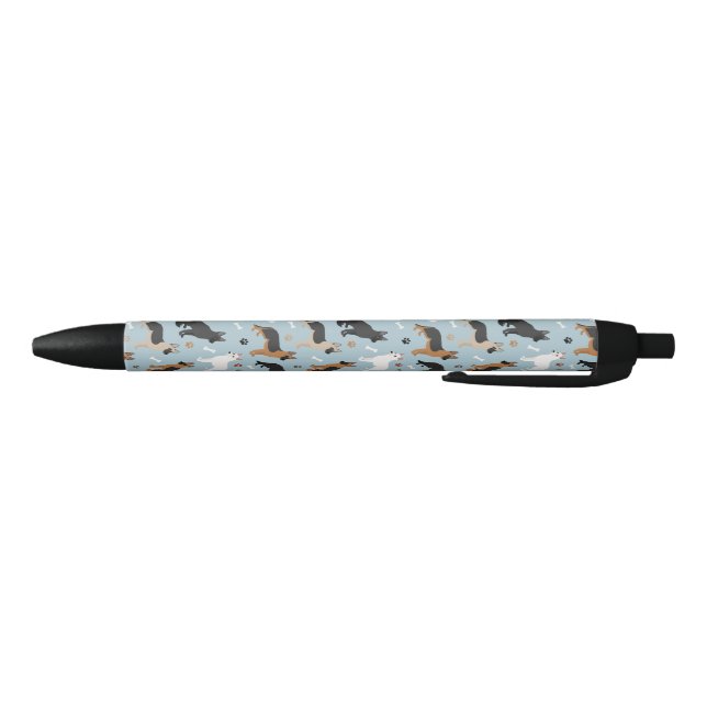 Stylo d'encre noire bergers allemands (Bas)