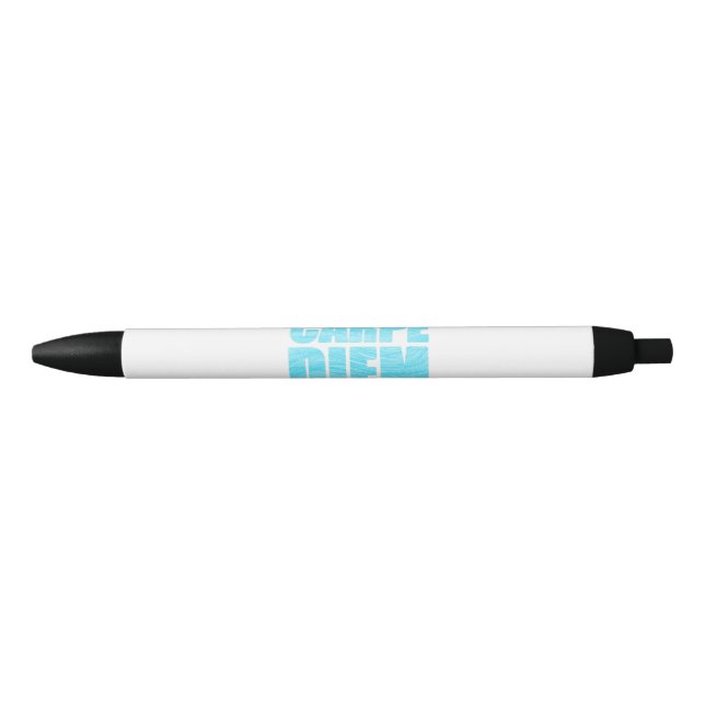 Stylo d'encre noire Carpe Diem (Devant)