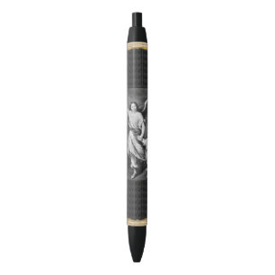 Stylo D'Encre Noire Gardien Angel Et Enfant