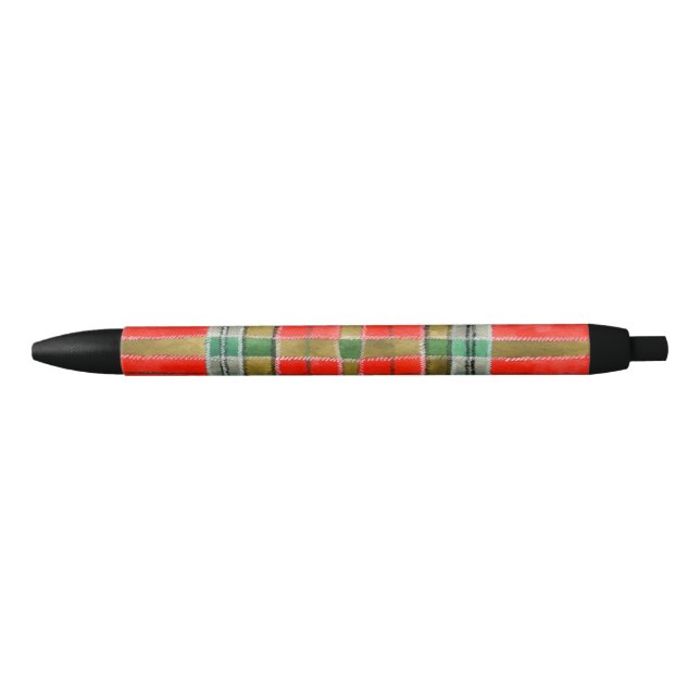 Stylo d'encre noire MAC BAIN TARTAN (Devant)