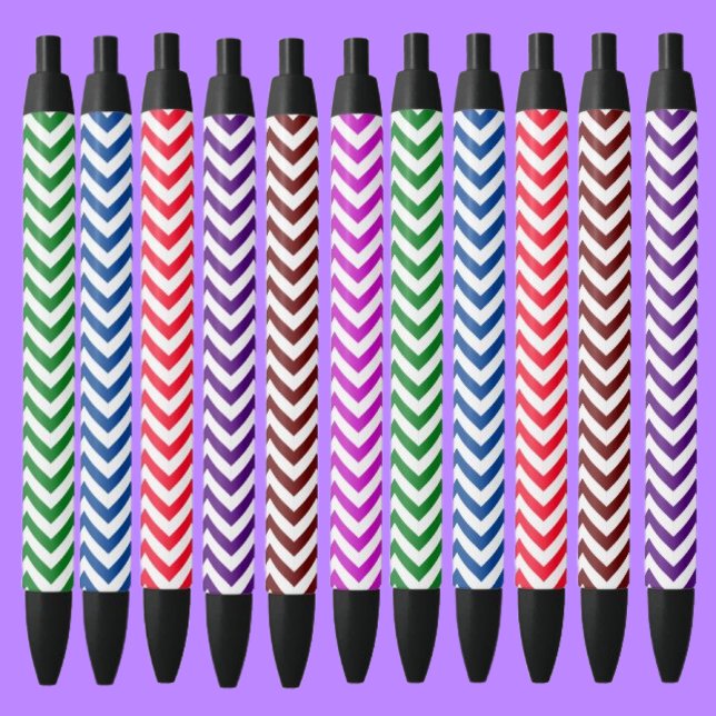 Stylo d'encre noire Motif coloré (Créateur téléchargé)