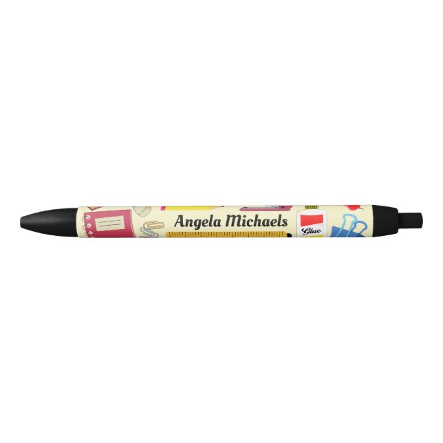Stylo d'encre noire pour l'école de l'étudiant (Devant)