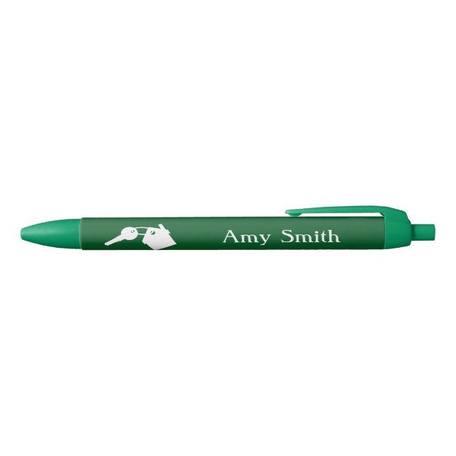 Stylo d'encre verte du logo de l'agent personnalis (Haut)