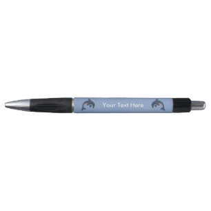 Stylo Deux mousseux comme Jumping Dolphins bleu foncé bl