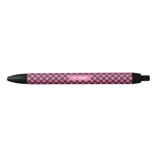 Stylo d'Halloween rose et noir (Devant)