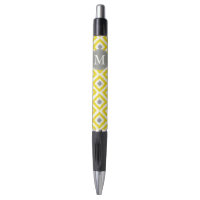 Diamants jaunes et gris monogrammes Motif Ikat