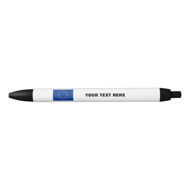 Stylo drapeau de l'Union européenne avec texte pro (Devant)