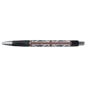 Stylo Drapeau du Royaume-Uni Rustic vintage scintille pa