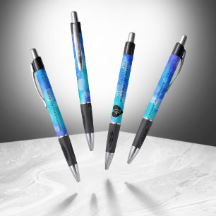 Stylo Élégant 41ème anniversaire Mariage de Topaz Bleu