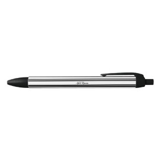 Stylo Élégant et Stylé à Motif Noir avec Nom Perso