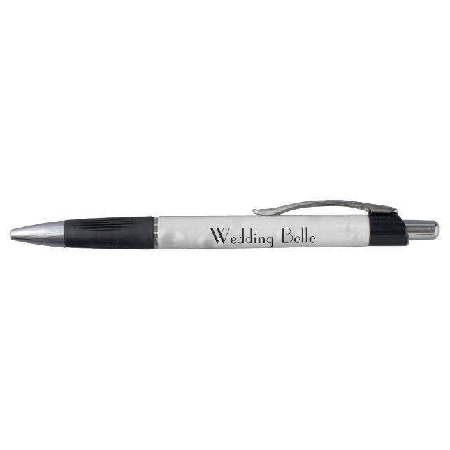 Stylo Elégante perles d'argent Mariage Belle personnalis (Haut)