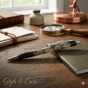Stylo Emmy Imprimé Camouflage Outil d'Écriture Élé