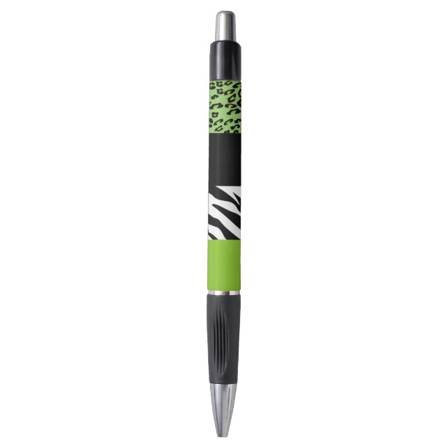 Stylo Empreinte de léopard, Zebra Print, Poster de anima (Devant (Vertical))