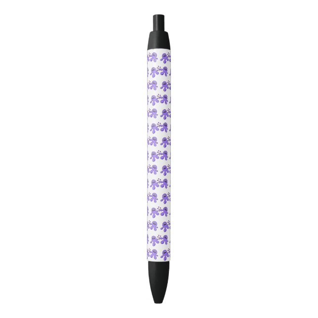 Stylo et stylo d'école Octopus pourpre (devant Vertical)