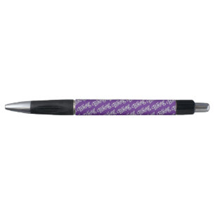 Stylo Faux diamant sur fond violet