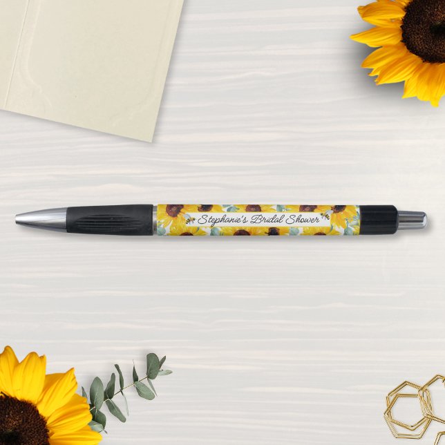 Stylo Fête des mariées de tournesol de nid d'abeille (Créateur téléchargé)