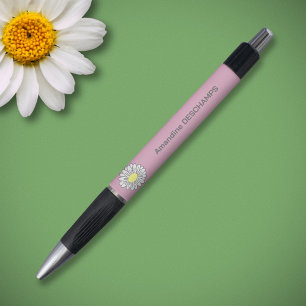 Stylo Fleur Botanique Faisy Rose