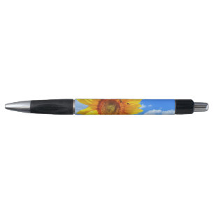 Stylo Fleur de soleil et abeilles sur le ciel bleu Jour