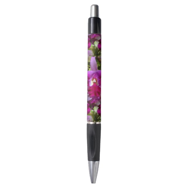 Stylo Fleur tropicale d'orchidée de Cattleya (Devant (Vertical))