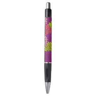 Stylo Fleurs Dahlia, Fleurs Colorées, Motif Floral