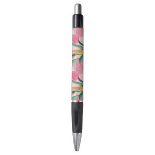 Stylo Fleurs roses
