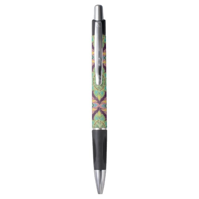 Stylo Fleurs roses dans le jardin (Dos (Vertical))