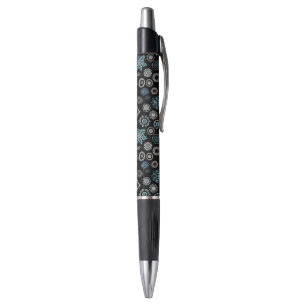 Stylo Flocons de neige bleus de Noël