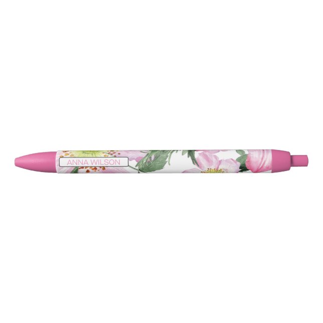 Stylo floral personnalisé (Devant)