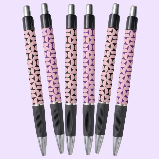 Stylo Formes Géométriques Élégantes Motif En Couleurs Ro (Créateur téléchargé)