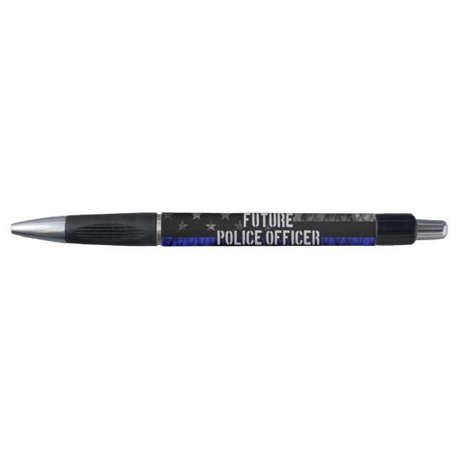 Stylo Futur policier Ligne Bleue Mince Distorsion Fl (Devant)