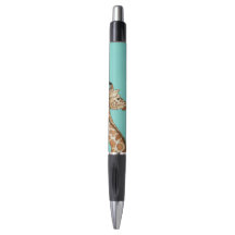 Girafe avec l'arrière - plan turquoise
