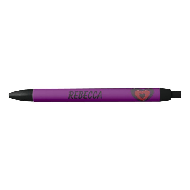Stylo Gothique Fondu Amour Coeur Personnalisé (Devant)