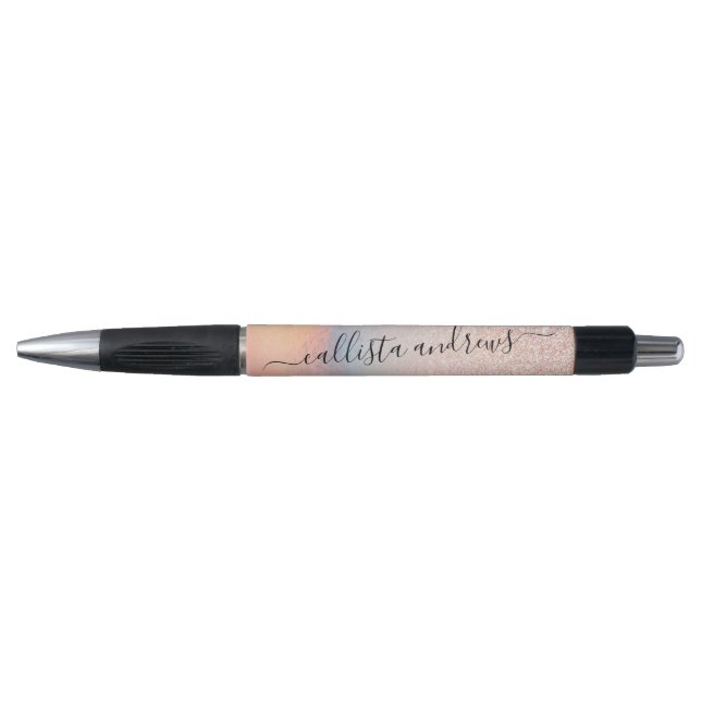 Stylo Gradient holographique de Rose Gold Glitter Irides (Devant)