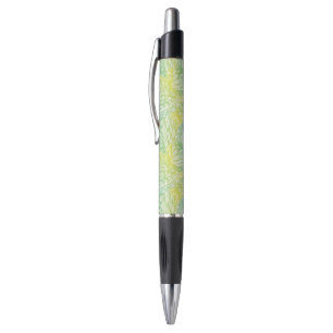 Stylo Gradient jaune et bleu vintage floral