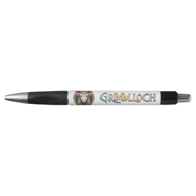 Stylo Grimmloch Emblème de la Chèvre Jeu de rôle fantast (Devant)