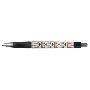 Stylo Hommes gays LGBTQ Silhouette et arc-en-ciel
