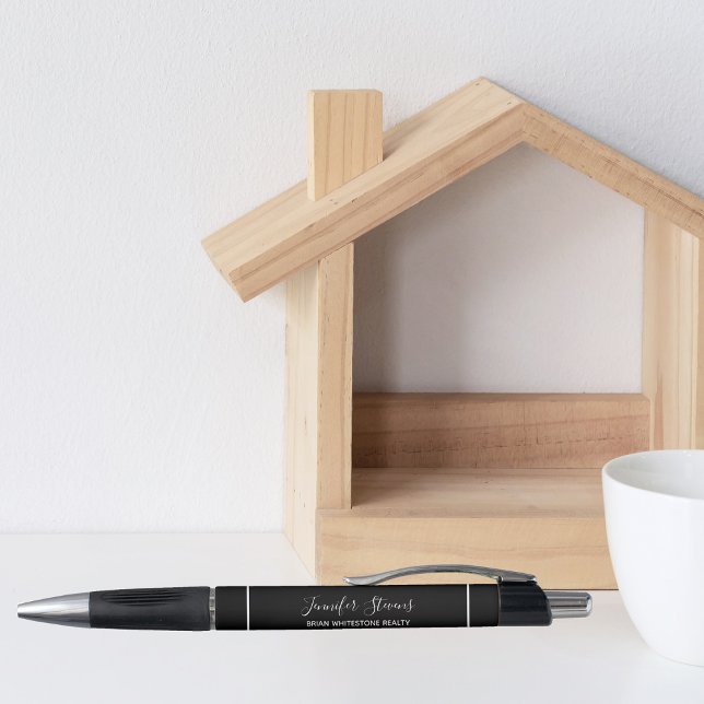 Stylo Immobilier Open House Black Custom Realer (Créateur téléchargé)