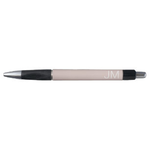 Stylo Initiales Monogrammées Rose Pâle Tendance en Gros